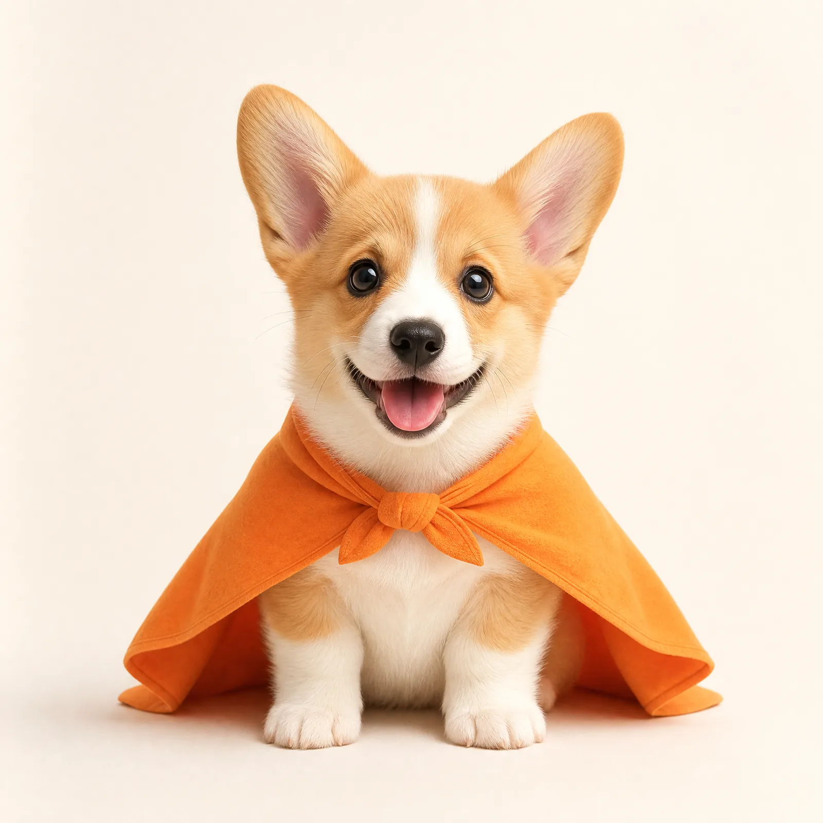 身披橙色披风的柯基汪星人才艺之星头像